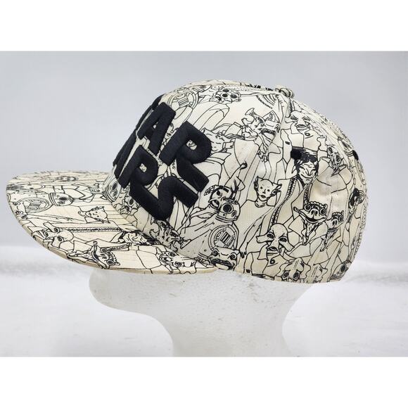 Star Wars Hat Snapback Embroidered Logo Character Print Cap Adjustable Cap - Picture 11 of 12